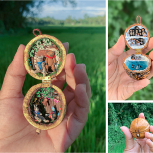 walnut shell dioramas